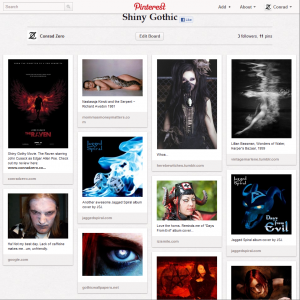 Gothic Pinterest Board